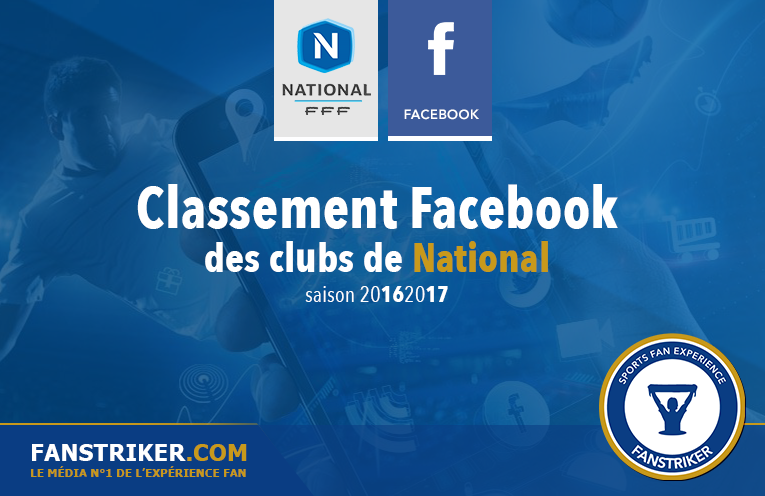 Le classement Facebook des clubs de National