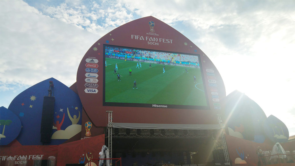 Fan Zone à Sotchi Coupe du Monde 2018