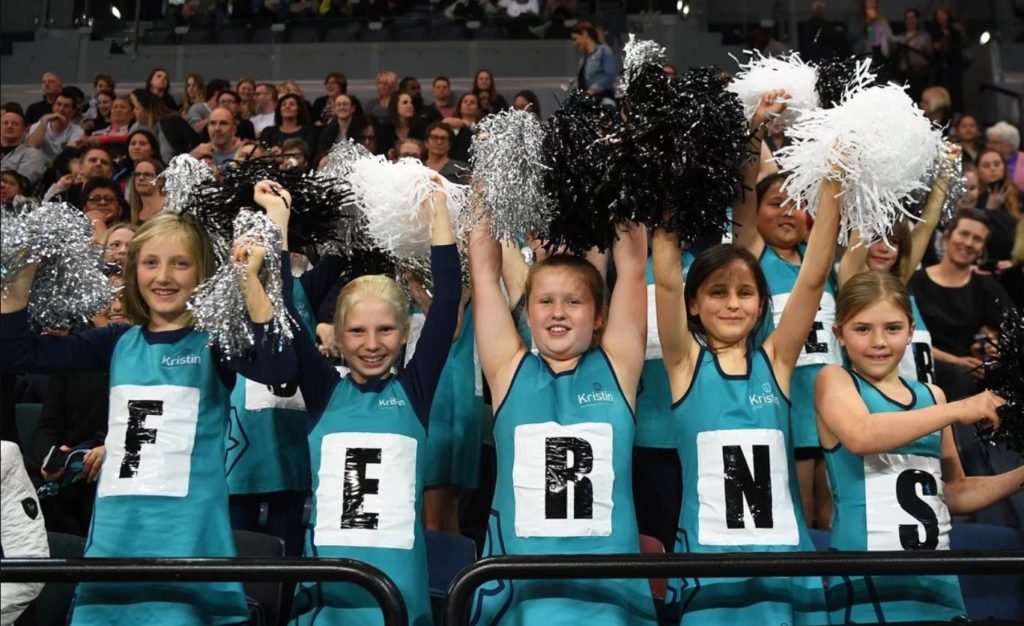 Netball fans at Auckland game 