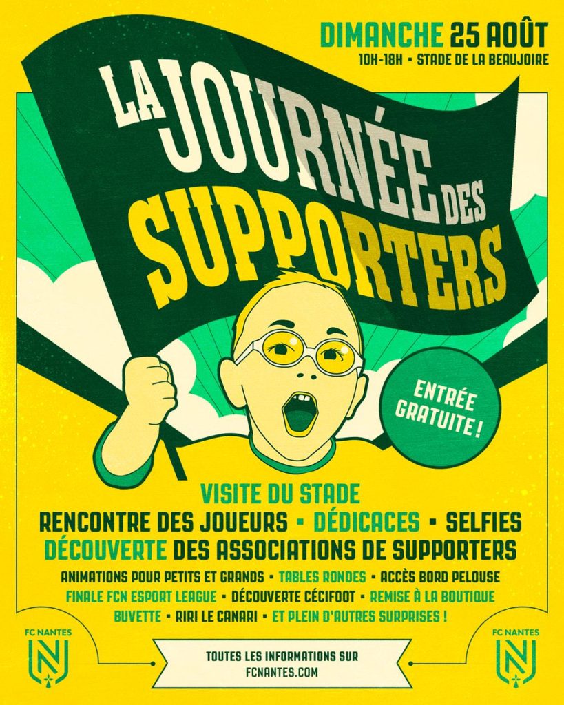 L'affiche de la journée des supporters du FC Nantes 2019