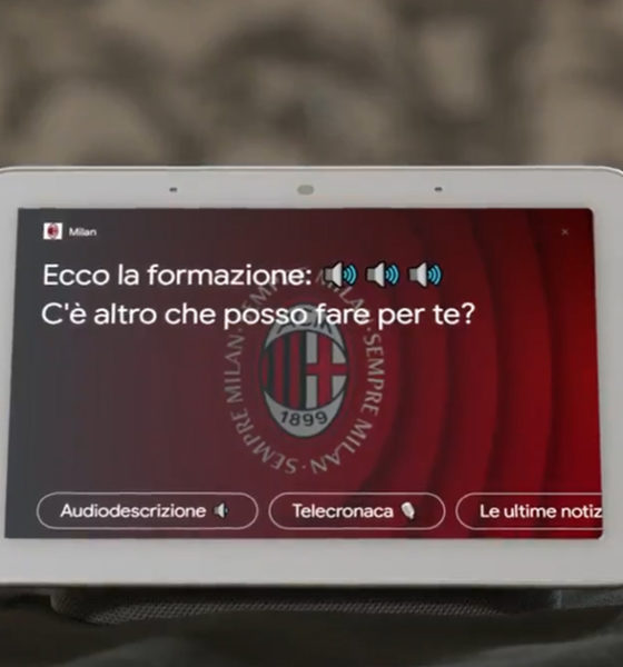 L'expérience fan audio de l'AC Milan avec Google