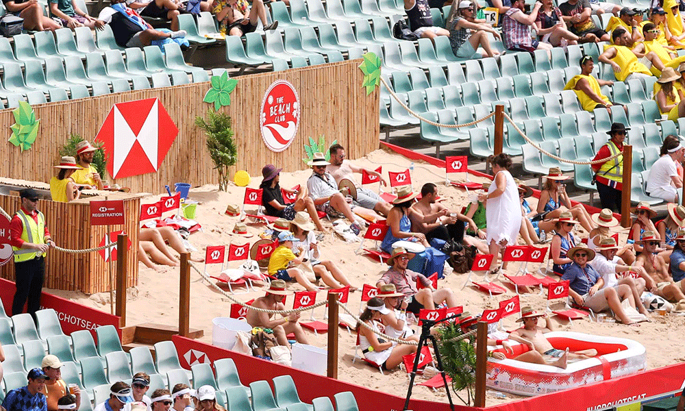 La plage à l'Allianz stadium de Sydney