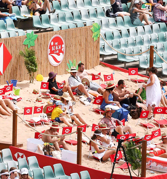 La plage à l'Allianz stadium de Sydney