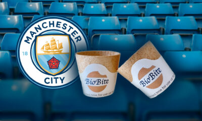 Une tasse de café comestible à Manchester City