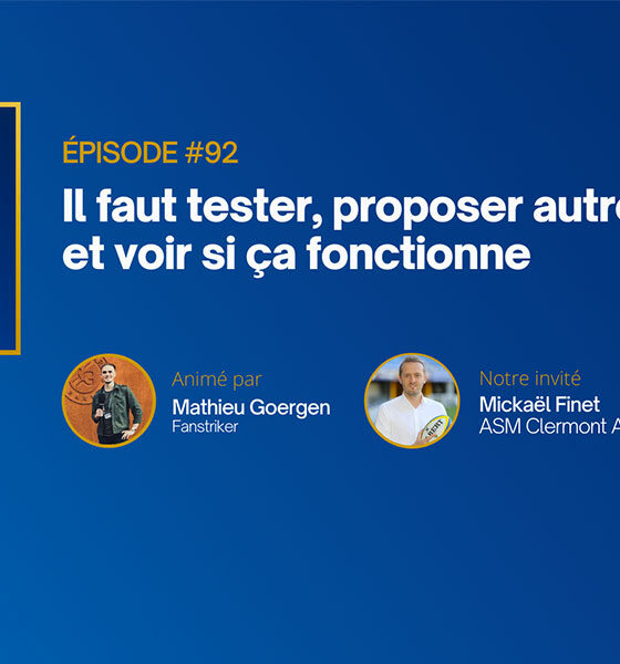 Mickaël Finet : "Il faut tester, proposer autre chose et voir si ça fonctionne"