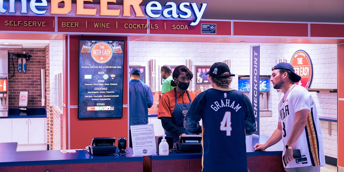 The Beer Easy, un concept de bar libre service au stade