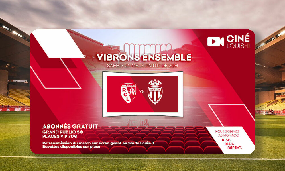 La projection du match de l'AS Monaco au stade Louis II
